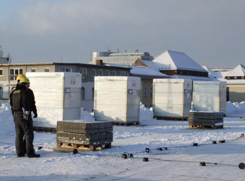 Solar tower installation